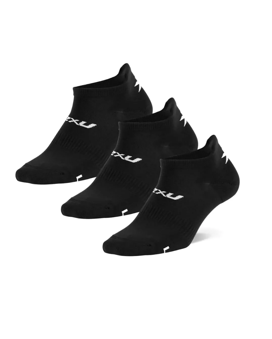 2XU Ankle Socks 3 Pack Black/White