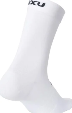 2XU Crew Socks 3 Pack White/Black