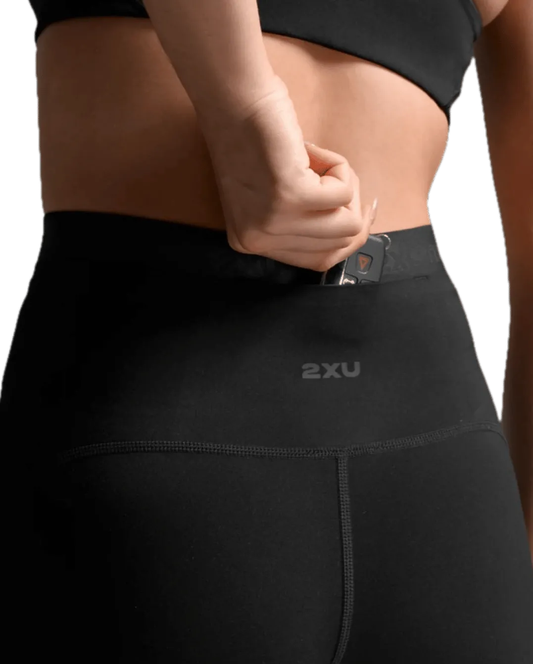 2XU Form Stash Hi-Rise Bike Short Black/black1