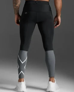 2XU Light Speed React Comp Tights Black/white Reflective