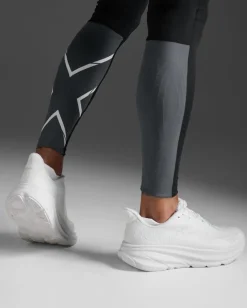 2XU Light Speed React Comp Tights Black/white Reflective