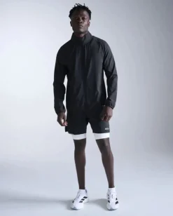 2XU Men'S Aero Jacket Black/silver Reflective