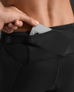 2XU Men's Aero Mesh Compression Tights Black/silver Reflective