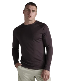 2XU Men'S Aero Mesh Long Sleeve Bark/black Reflective