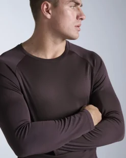 2XU Men'S Aero Mesh Long Sleeve Bark/black Reflective
