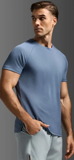 2XU Men'S Aero Mesh Tee Indigo/black Reflective