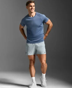2XU Men'S Aero Mesh Tee Indigo/black Reflective