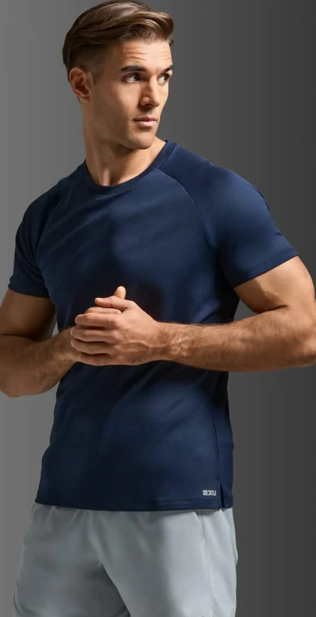 2XU Men'S Aero Mesh Tee Midnight/silver Reflective