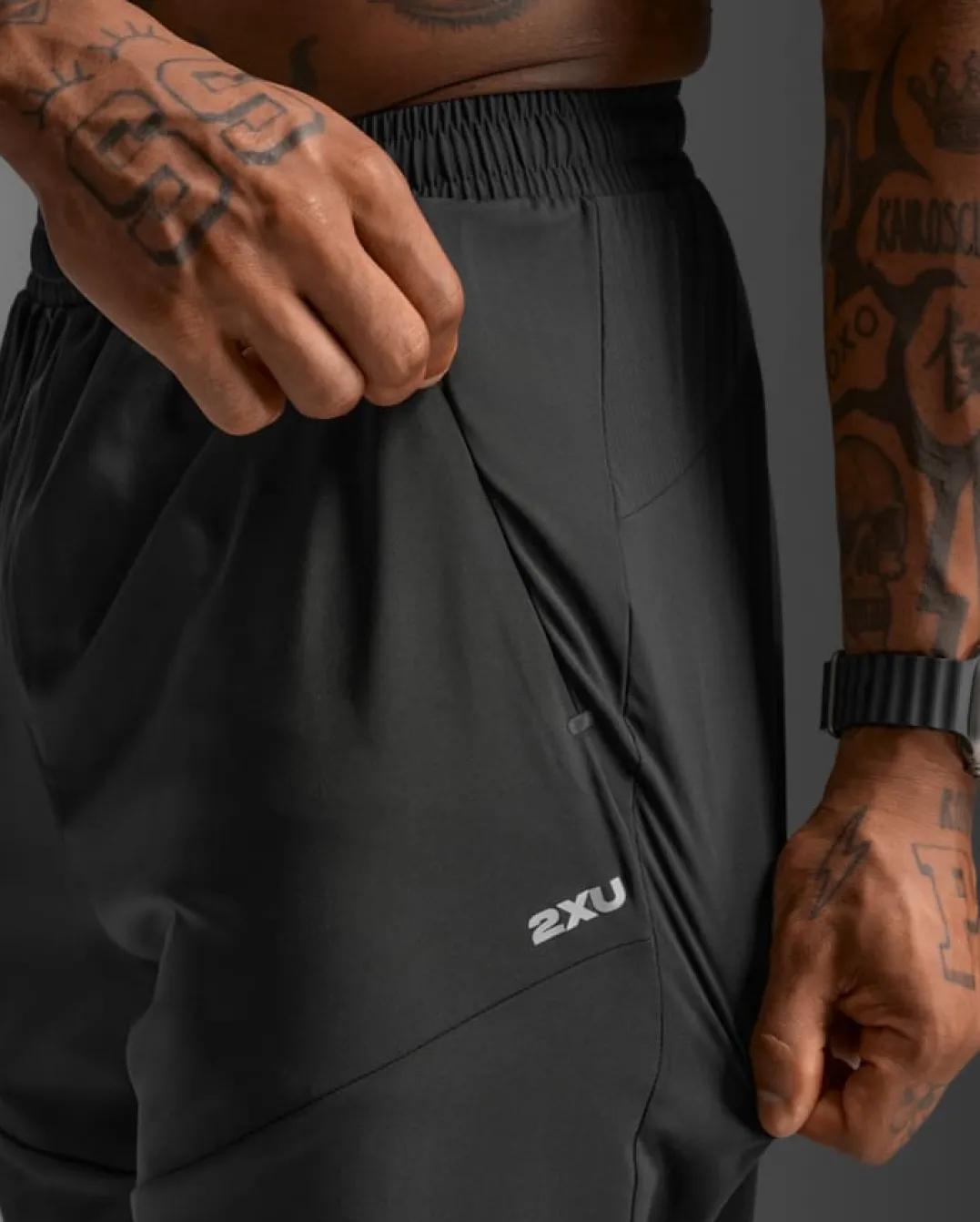 2XU Men'S Aero Woven Jogger Black/silver Reflective