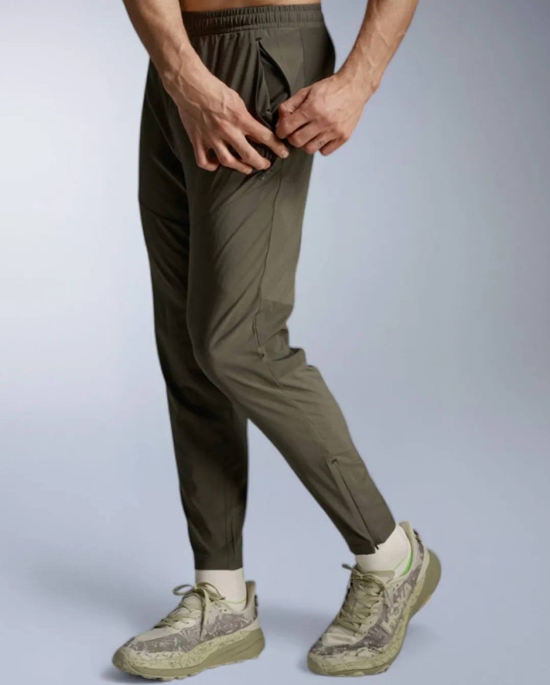 2XU Men'S Aero Woven Jogger Flint/black Reflective