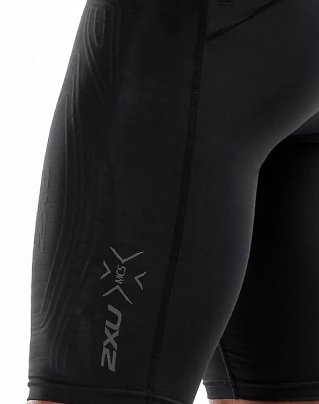 2XU Men's MCS Run Compression Shorts Black/Black Reflective