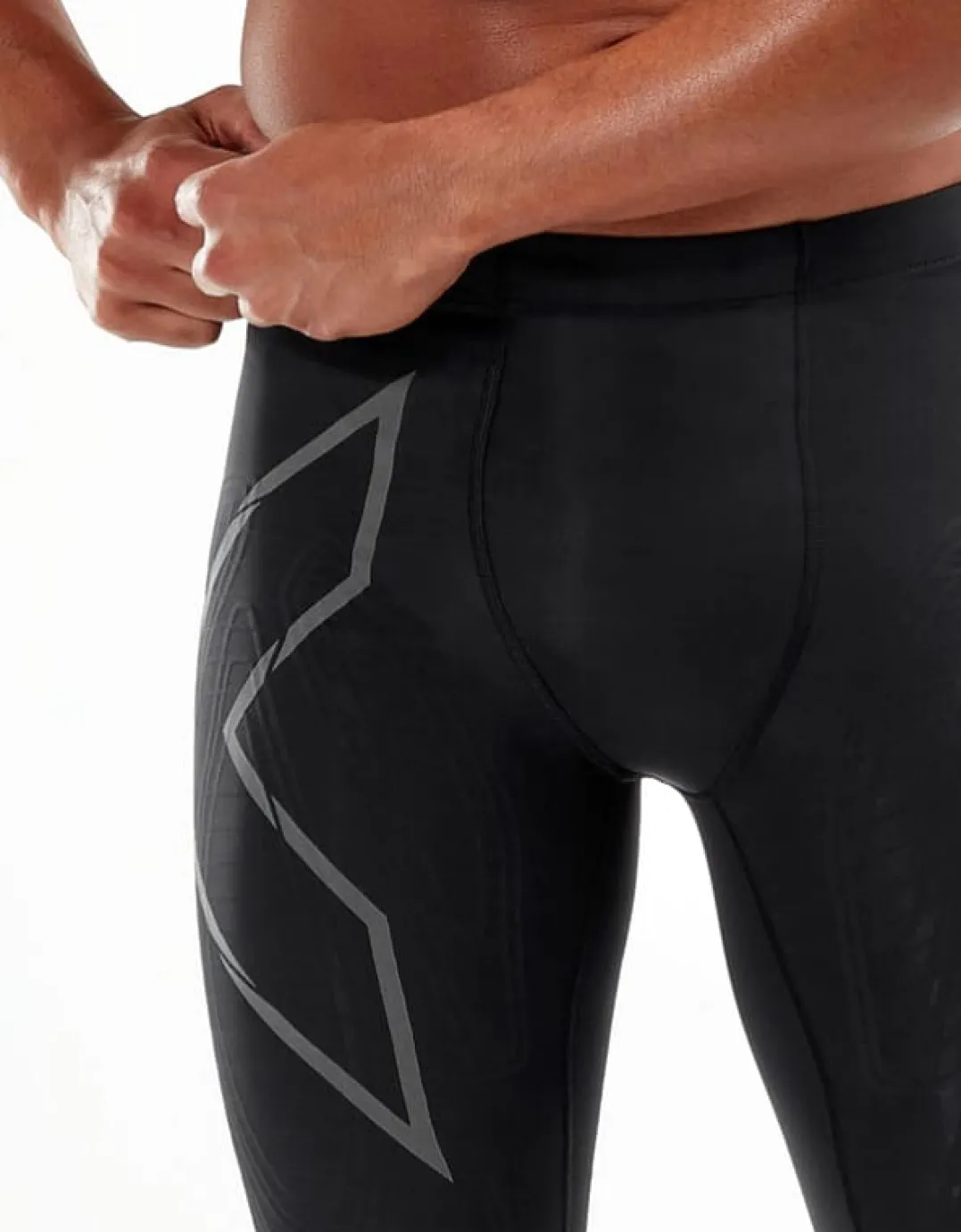 2XU Men's MCS Run Compression Shorts Black/Black Reflective