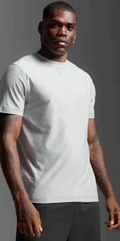 2XU Men'S Signature Soft Jersey Tee Harbor Mist/harbor Mist