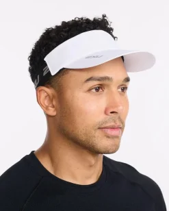 2XU Performance Visor White/White