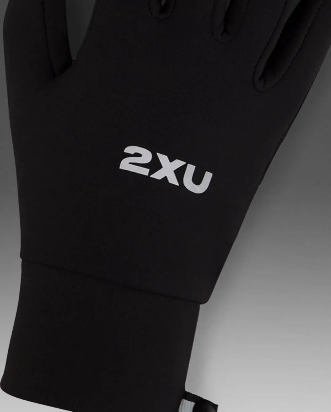 2XU Run Glove Black/silver Reflective