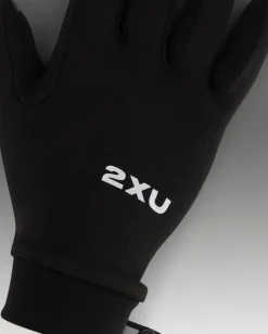 2XU Run Glove Black/silver Reflective