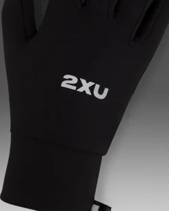 2XU Run Glove Black/silver Reflective