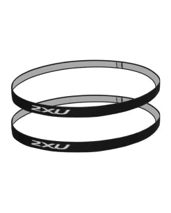2XU Skinny Headband 2 Pack Black/White
