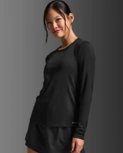 2XU Women'S Aero Mesh Long Sleeve Black/silver Reflective