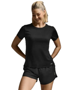 2XU Women'S Aero Mesh Tee Black/silver Reflective