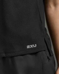 2XU Women'S Aero Mesh Tee Black/silver Reflective
