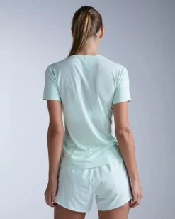 2XU Women'S Aero Mesh Tee Mint Dust/mint Reflective