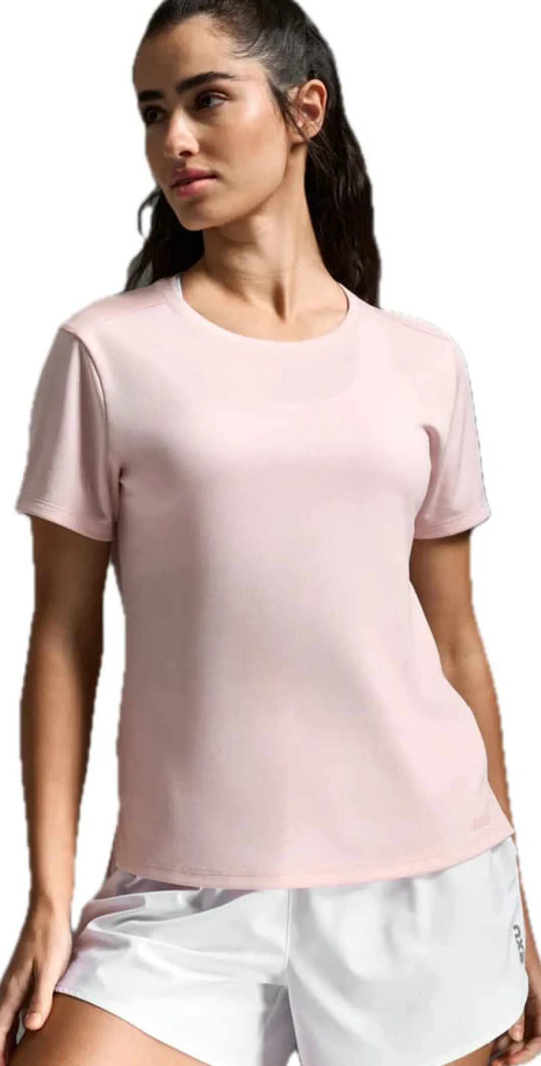 2XU Women'S Aero Mesh Tee Pink Frost/pink Frost Reflective