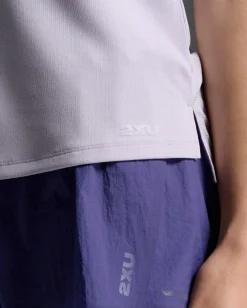 2XU Women'S Aero Mesh Tee Virtual Violet/violet Reflective
