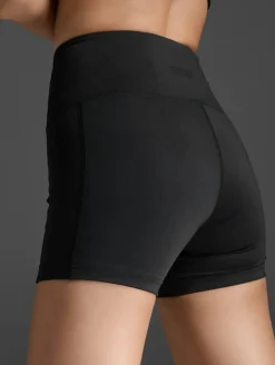 2XU Women'S Flex Hi-Rise Compression 4 Inch Short Black/black