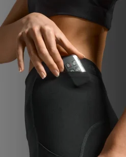 2XU Women'S Form Stash Hi-Rise Compression 3/4 Tights Black/black