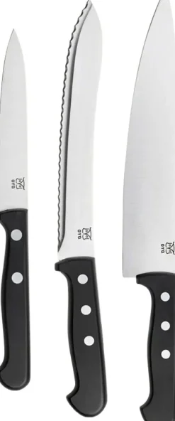 Øyo Budalen 3 Delers Knivsett Sort