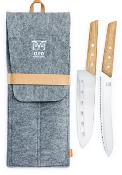 Øyo DUO UT PÅ TUR KNIVSETT Grey/Brown
